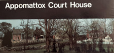Vintage 1988 APPOMATTOX COURT HOUSE   NATIONAL PARK SERVICE UNIGRID BROCHURE/MAP picture