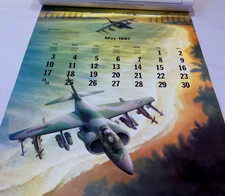 MINT NOS Vintage 1981 McDonnell Douglas CALENDAR 24