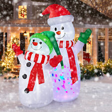 6FT Snowman Inflatable Outdoor Decoration LED Lights Blow Up Christmas CAMULAND picture