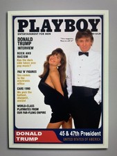 Donald Trump 2024 “47“ Custom ACEO Card Playboy Magazine 1990 picture