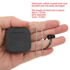 2Pcs Retractable Keychain Portable Stainless Steel Wire Anti Theft Key Chain New picture