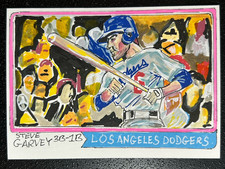 ACEO Sketch Trading Card 1/1 Topps 1974 Steve Garvey Dodgers Hand-drawn OOAK Art picture