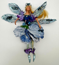 Whimsical Woodland Glitter Flower Fairy Doll Pixie Bendable Posable 9