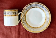 Set 12 pcs Vtg Queen's Luxury Porcelain Coffee Set 24K Gold Plated MADE JAPAN picture