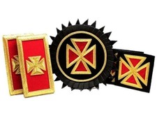 Masonic Knights Templar Grand Officer Accessory Set | Freemason Regalia Gift picture