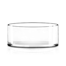 CYS EXCEL Extra Wide Glass Cylinder Vase 10in Diameter x 4in Height Clear picture
