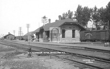 1908 Railroad Train Station Depot Casselton North Dakota ND - Reprint picture