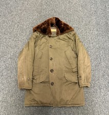 Vintage 1940s B-9 WW2 US Army Winter Parka Jacket US Size L picture
