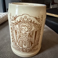 100 Year Old vintage Münchner Kindl (Munich Child) half-liter beer stein picture
