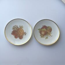 Bavaria Germany Golden Crown Lot of 2 E&R 1886 Harvest Fruit Orchard Plates picture