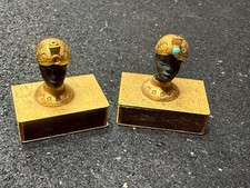 vintage florenza Gold Plated Matchboxes with matches picture
