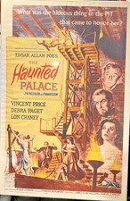 Vincent Price The Haunted Palace Original 27x41
