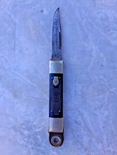 RARE Antique 1920 NEFT SAFETY KNIFE- Folding Blade Pocket Knife With Leather FOB picture