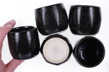 5 Mid Century Japanese Studio pottery tumblers picture
