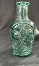 8” Libbey Green Glass Bottle Embossed Fruit Jar Wine Liquor Empty Canada EPC picture