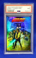 1996 Topps Star Wars Finest (Refractor) #1 OT Characters (PSA 9) ONLY 3 HIGHER picture