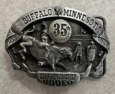 Vintage Buffalo Minnesota 35th Anniversary Belt Buckle.  No. 113 of 500. picture