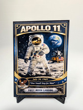 Apollo 11 Moon Landing 1969 NASA Custom Trading Card Space History picture