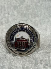 Vintage Chicago Natural History Museum Souvenir Ring Adjustable Enamel Field Mus picture