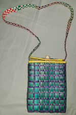 Kavieng PNG Papua New Guinea handmade woven shoulder bag palm leaf New Ireland picture