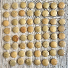 Vintage Vegetable Ivory Buttons Whistle Self Shank Lot picture
