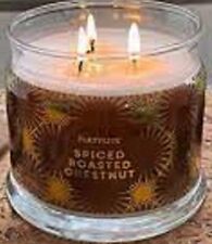 Partylite SPICED ROASTED CHESTNUT SIGNATURE 3-wick JAR CANDLE  BRAND NEW   picture