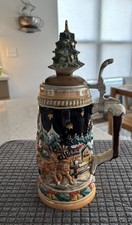 Vintage Zoller & Born German Christmas Beer Stein Limited Edition picture