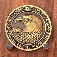 American Legion Post 6 De Land Florida Eagle Double Sided Challenge Coin  M#39 picture