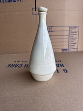 Bradley Studio Pottery Ceramic Bud Vase Celadon Glaze Signed picture