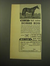 1959 Miller's Horse Rug Advertisement picture