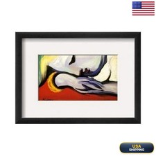 Picasso At Rest Framed Art Print 15x11 Resting Woman picture