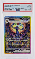 PSA 9 2025 UMBREON EX POKEMON CARD PRE EN SPECIAL ILLUSTRATION RARE HOLO 161/131 picture