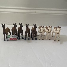 Schleich Donkey & Llama Foal Farm Animal Figures NWT Lot Of 8 14890 13961 picture