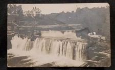 RPPC 1907 Orland Maine Waterfall Pond Mansion On The Hill 1 Cent Stamp picture