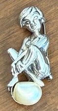 Vintage Tortolani Woodland Fairy / TINKER BELL Pin / Brooch 60's Mint picture