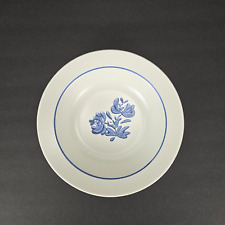 Vintage Pfaltzgraff Yorktowne Rimmed Soup Bowl 12 Blue White Floral Stoneware US picture