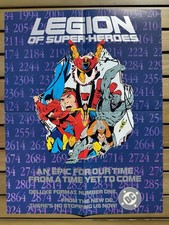 Original 1984 Legion of Super-Heroes DC Comics Promo 22X17” Poster picture