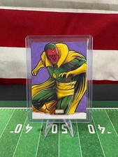 2025 Topps Marvel- Vision Gold Foil Sketch- Franklin Teixeira picture