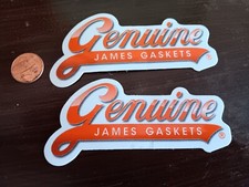 X2 SMALL GENUINE JG Sticker Decal  ORIGINAL old stock picture