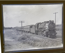 PRR Pennsylvania Railroad 1080 G5s Steam Train Parker Ford PA 1946 Negative picture