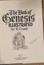 SIGNED 1st R Crumb Illustrated Book of Genesis 1st Book of the BIBLE Complete picture