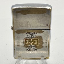 Vintage Zippo 1964 Champion Spark Plugs Globe Logo picture