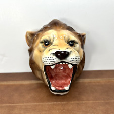 Vintage Hand-Painted Porcelain African Lion Head 6