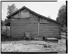 Photo:Hope Alaska 1900s Passwater-Carter House log cabin building picture