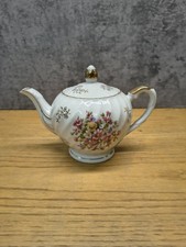 Vintage Napko Porcelain Roses Gold Trim Teapot Japan picture