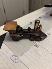 Vintage Metal Brass Copper Train Steam Engine 1880 Hill City SD EUC picture