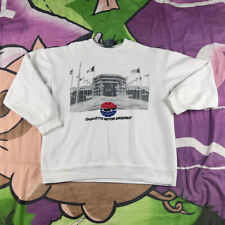 Vintage 90's Charlotte Motor Speedway embroidered white sweatshirt picture