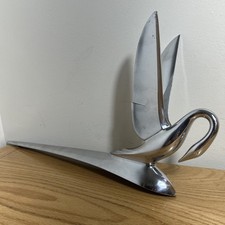Vintage 48-50’ Packard Flying Swan Chrome Front Hood Ornament Emblem 7612 394757 picture