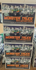2007 HESS MONSTER TRUCK WITH MOTORCYCLES UNOPENED, CASE LOT of 4 picture