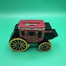Coin Bank Stage Coach Wells Fargo & Union Trust Co Cast Iron 1998 With Key picture